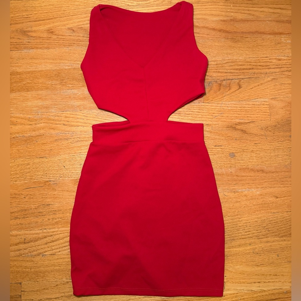 Cheryl kids red fitted dress